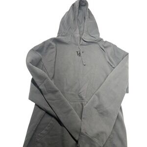 WRLDINVSN Mens Gray Pullover Hoodie Sweatshirt Cotton Blend‎ Casual